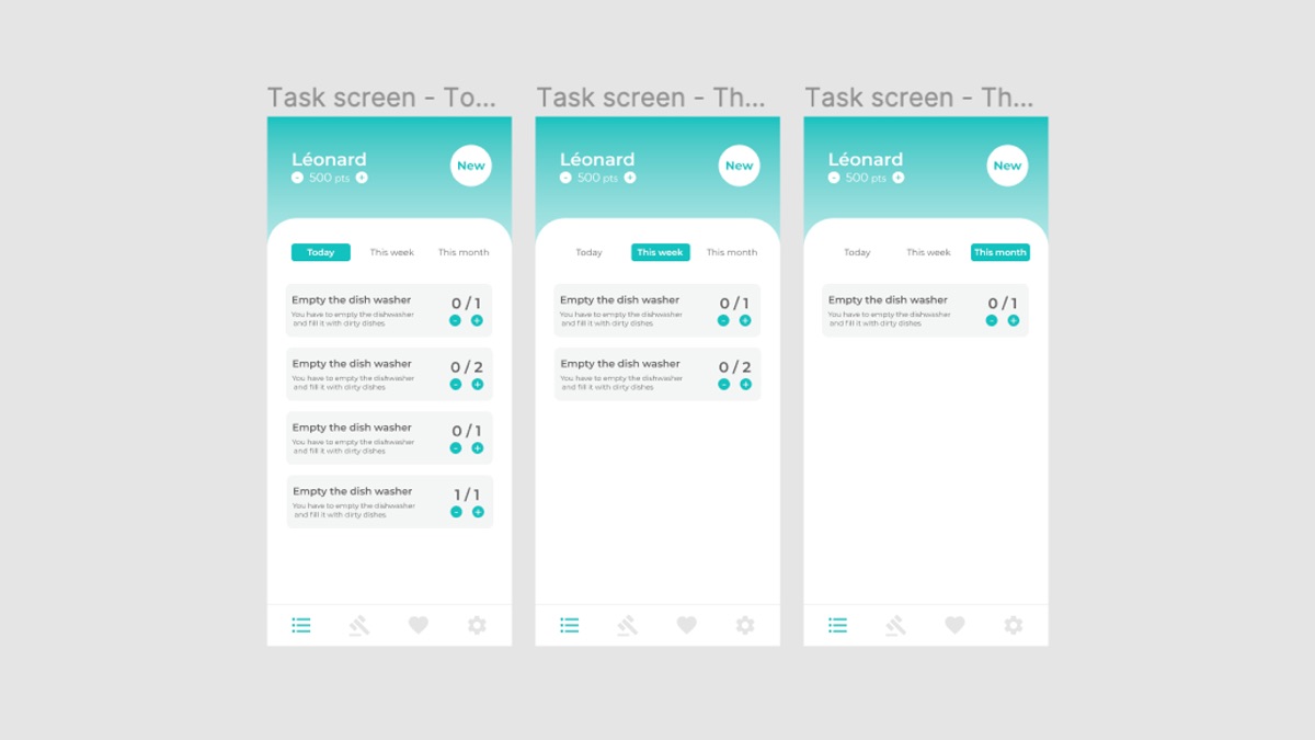 tasks and rewards